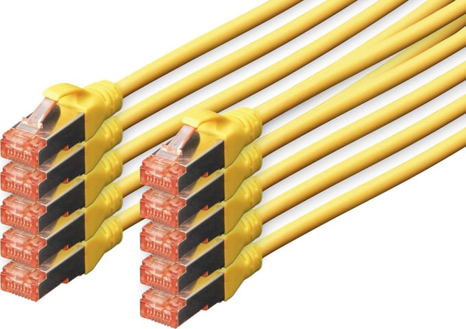 DIGITUS Professional patch cable - 5 m - yellow - Geel - 5m