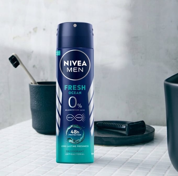 Nivea Fresh Ocean - Deodorant Spray - 0% Aluminium - 150 ml