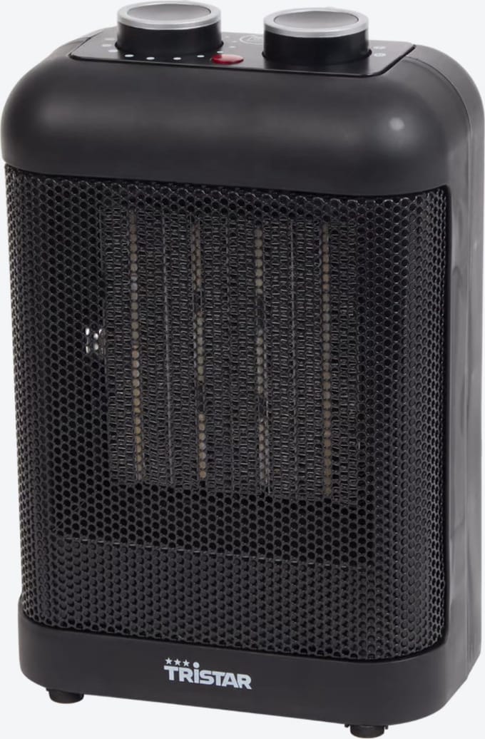 Tristar, keramische kachel, schakelbaar 1000W/1500W, thermostaat