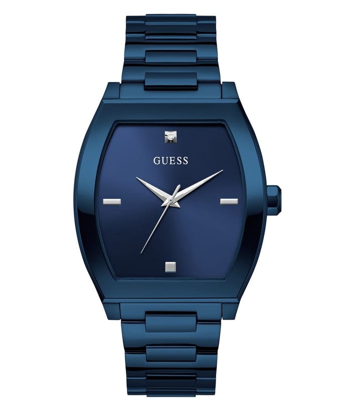 Guess Punctual GW0847G2 Horloge - Staal - Blauw - Ø 42 mm