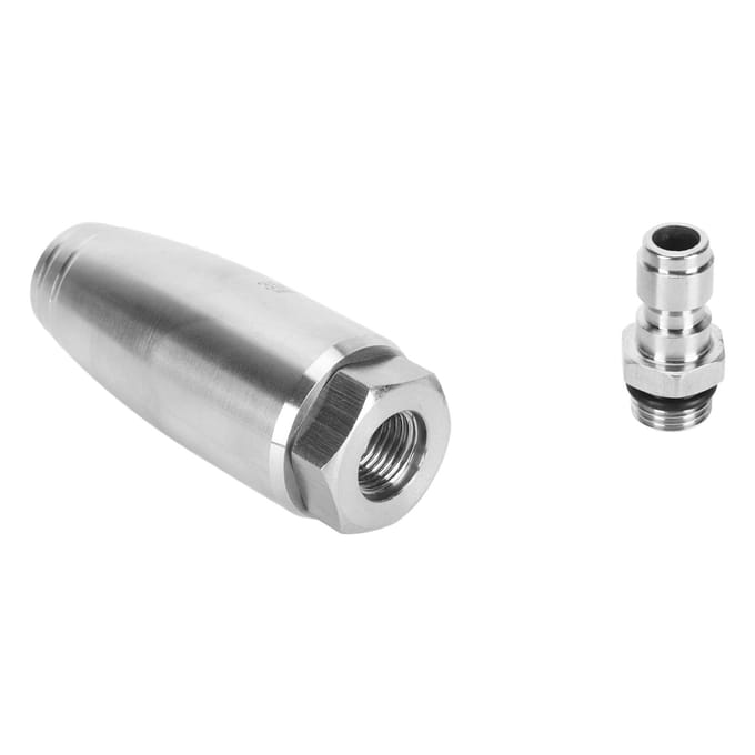 Hogedruk Roterende Nozzle 1/4inch Snelkoppeling 350bar RVS Hogedrukreiniger Roterend gray