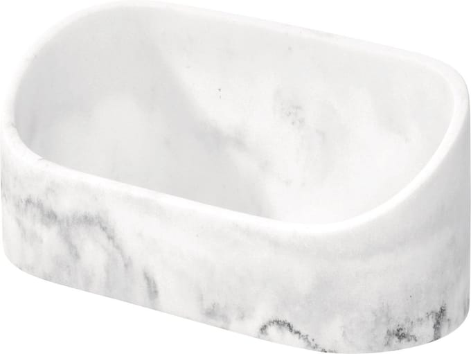 iDesign - Dakota Vanity Orgainser - Marmer - Wit