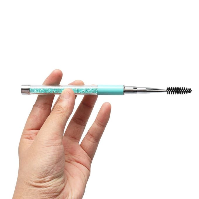 Wimperborstel met strass handvat Herbruikbare wimperborstels Mascara applicator Wimperverlenging Make-up tool Wimpers