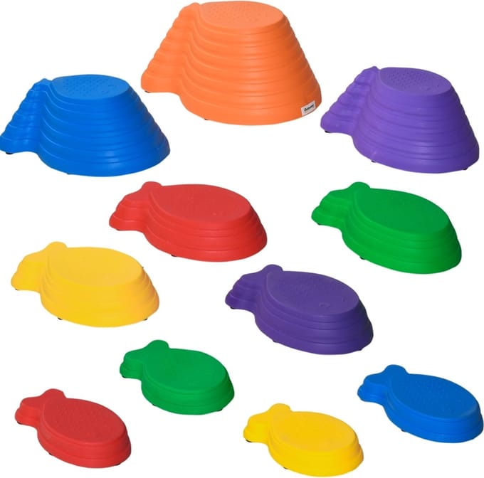 Balansstenen - Balansspel - Stapstenen speelgoed - Stapelstenen - Rivierstenen - Buitenspeelgoed - 11 stuks
