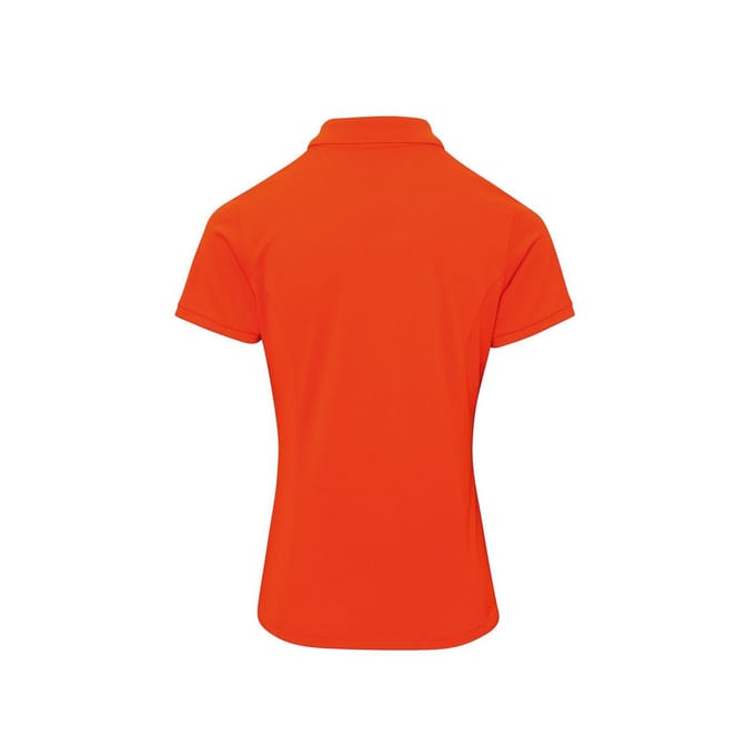 Premier Dames/Dames Coolchecker Plus Poloshirt (Oranje)