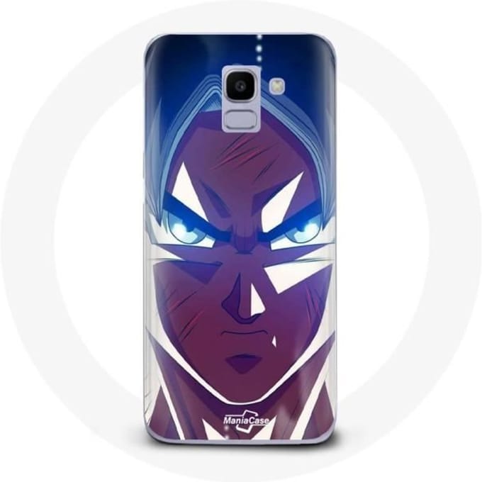 Coque pour Samsung Galaxy A8 2018 Dragon Ball Goku Visage énervé