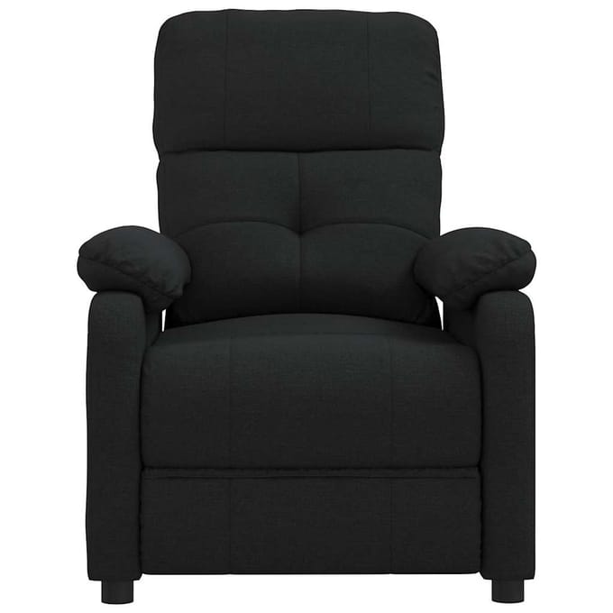 vidaXL - Massagestoel - stof - zwart