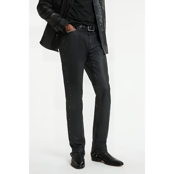 John Varvatos Slim Fit Denim With Studs Black Maat: 31 | Slim Jeans Outlet | Heren | Zwart