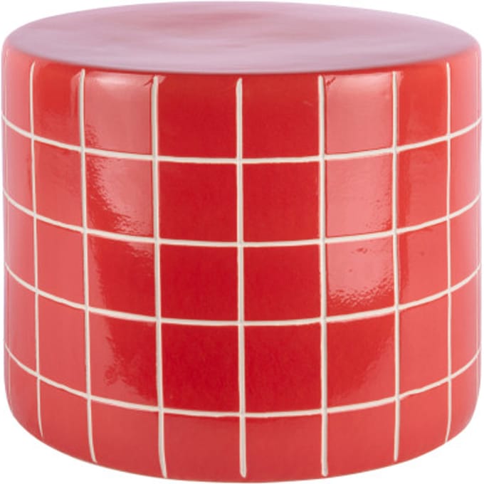 Leitmotiv bijzettafel retro tiles low - 42x42x34 cm