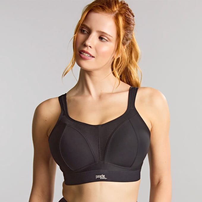 Panache - Boundless Sport BH zonder beugel - Black - 80E