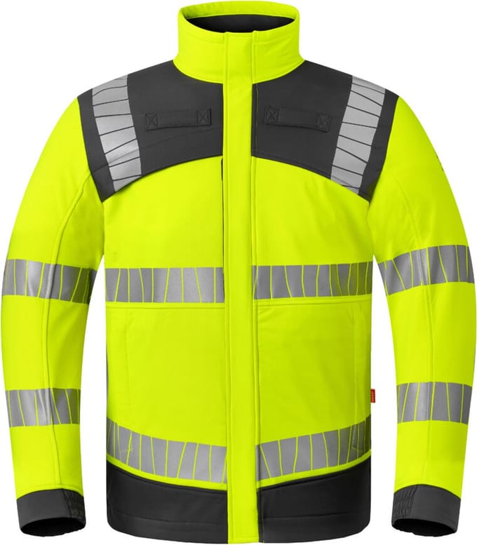 HAVEP Softshell Multiprotector 50410 - Fluo Geel/Charcoal - M
