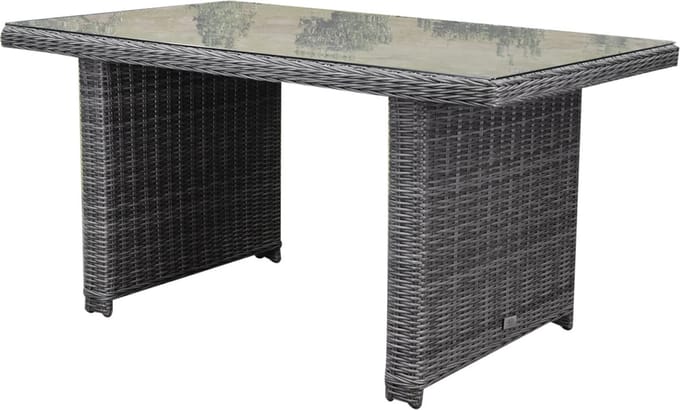 Ibiza XL lounge-diningtafel 140x80xH70 cm antraciet