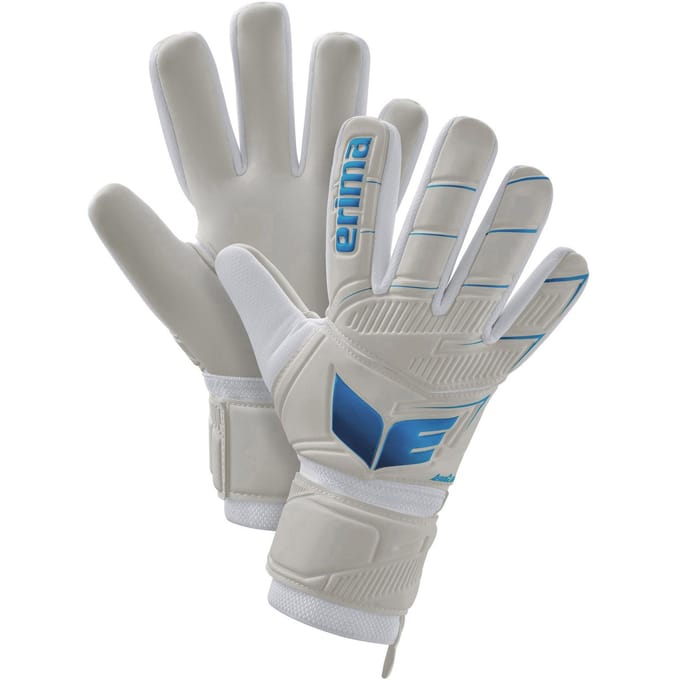 Erima Aeroclaw Protect Keepershandschoenen - Wit / Curaçao | Maat: 10