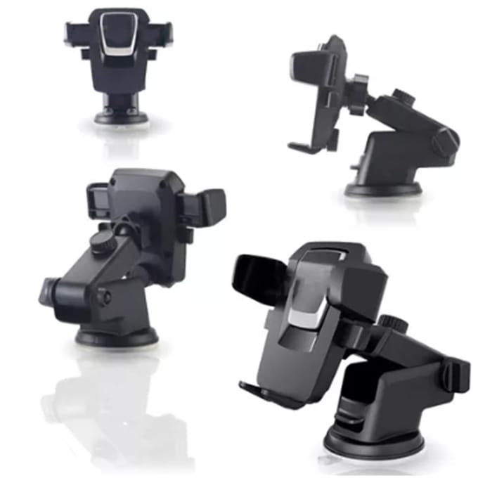 Autotelefoonhouder Multifunctionele Opvouwbare Telefoonhouder Antislip Universele Mobiele Standaard black
