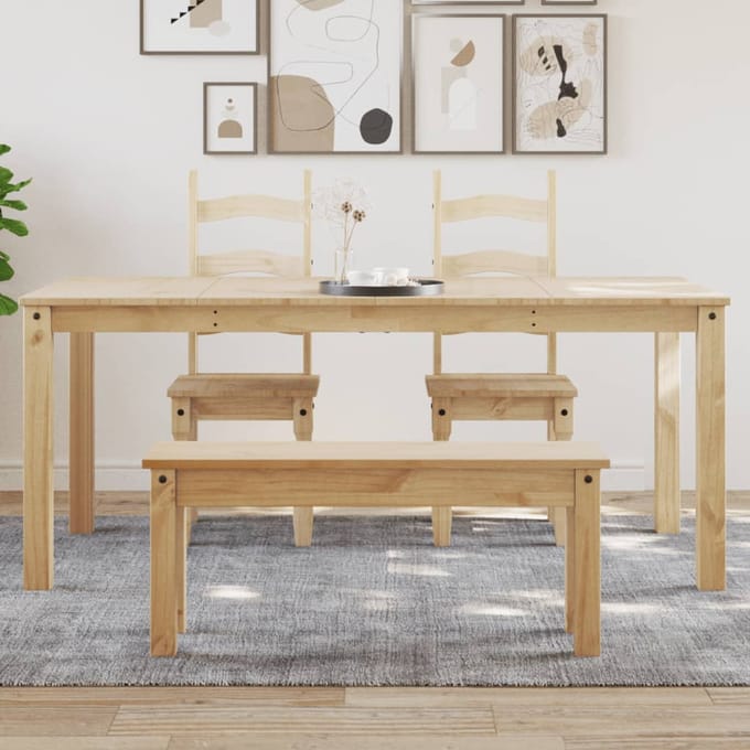 vidaXL - Eettafel - PANAMA - 180x90x75 - cm - massief - grenenhout