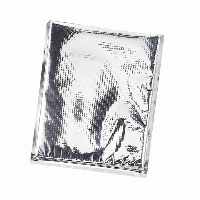 Lot de 5 sacs isothermes en aluminium pour conserver les aliments - Argent (30 * 35cm)