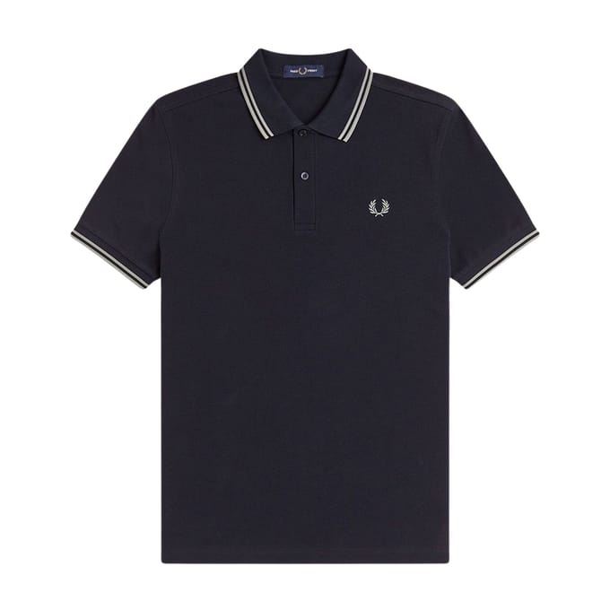 Fred Perry Twin tipped fred perry shirt - navy seagrass