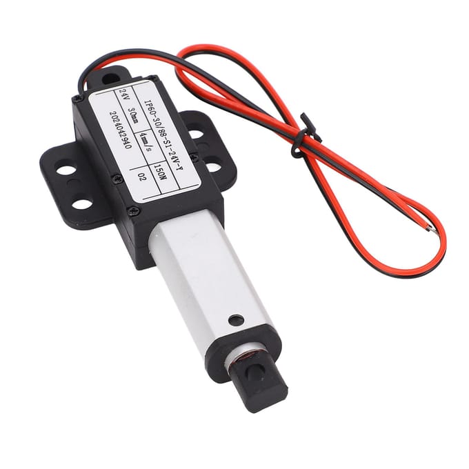 DC24V Elektrische Mini Actuator met Vleugel 30mm Slag Lineaire Bewegingsactuator voor Robot Veegmachine Machines