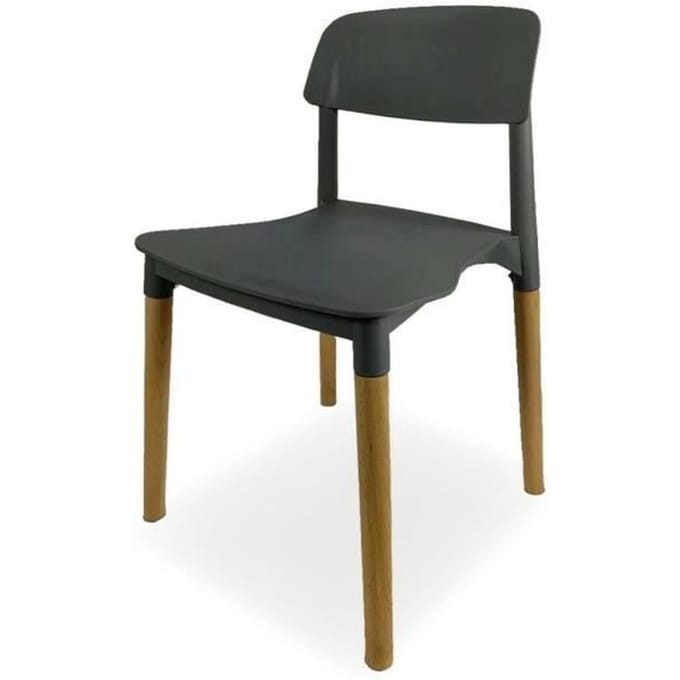 Chaise - VERSA - Versa - Gris - 1 place - 45 x 76 x 42 cm gris
