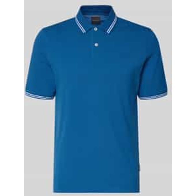 Bugatti Herren Polo Modern Fit van puur katoen