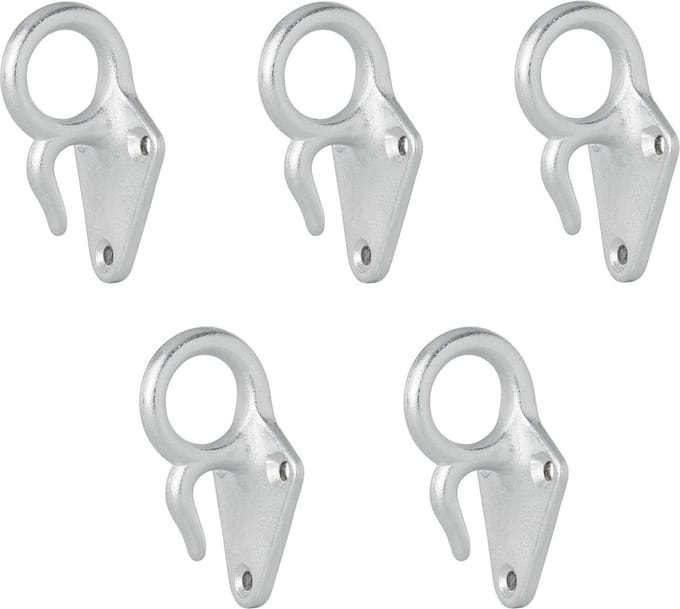 ProPlus Touwhaak - Metaal - Ø 23 mm Oog - 71 x 41 mm - Set van 5 stuks