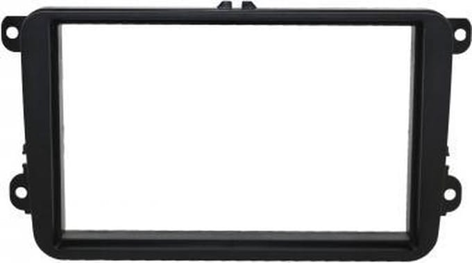 2-DIN frame ECO Skoda Octavia IIVW Golf 5/6EosZwart rubber