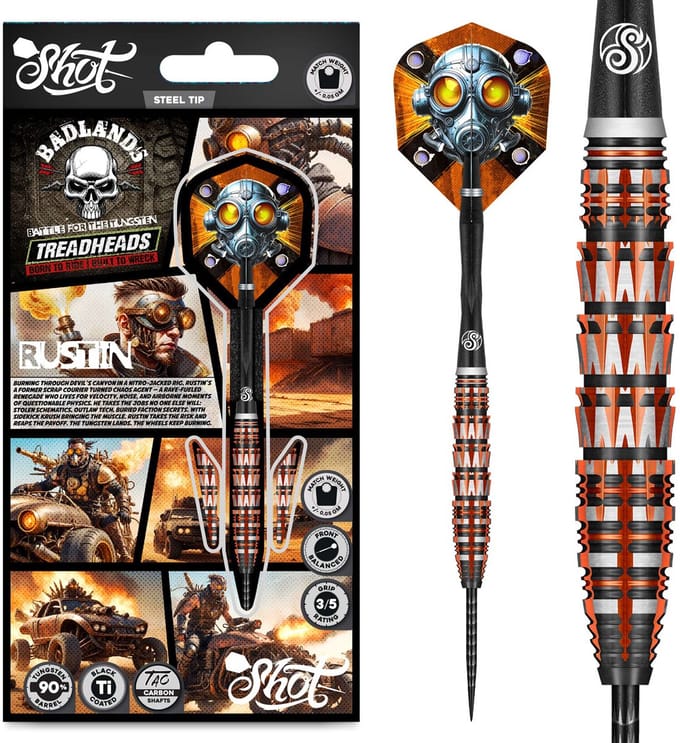 Shot Badlands Rustin 90% - Dartpijlen
