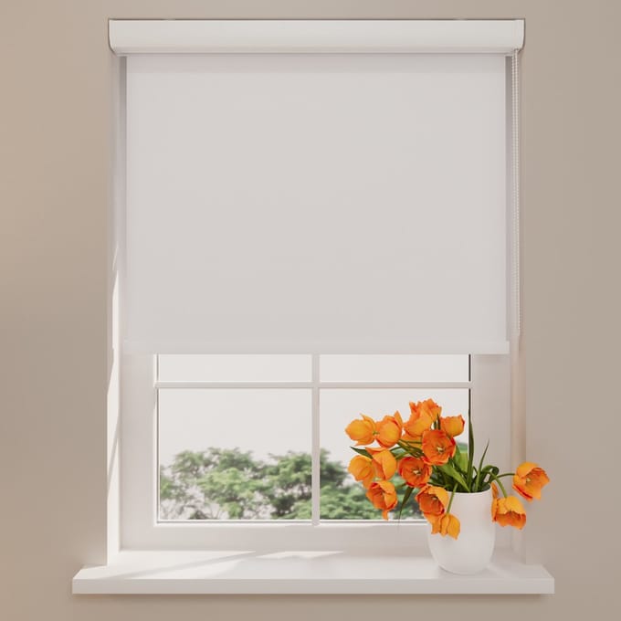 Rolgordijn Cassette Pure - Verduisterend - Bright White - 55 x 175 cm
