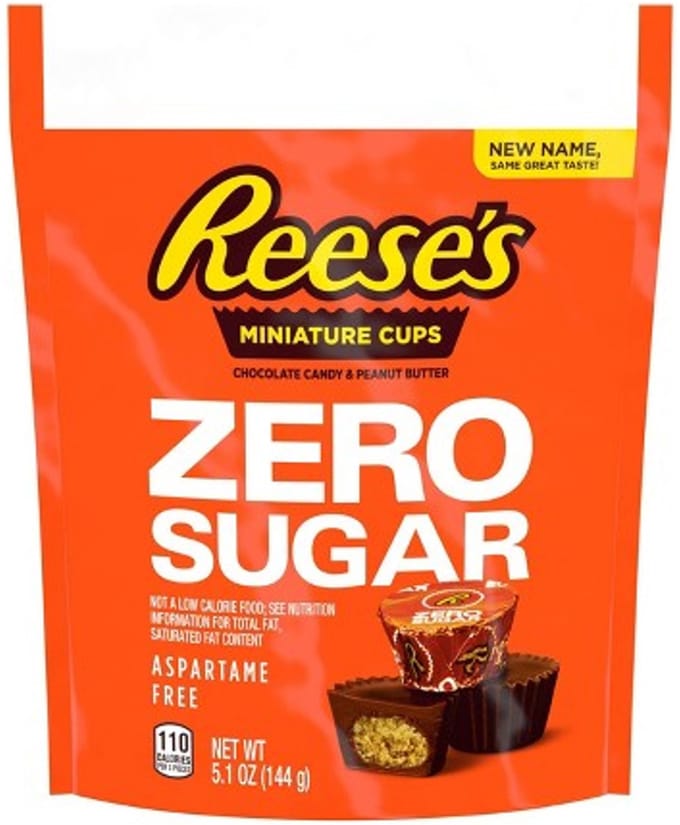 Reese's Miniature Peanut Butter Cups Zero Sugar (8 x 145g)