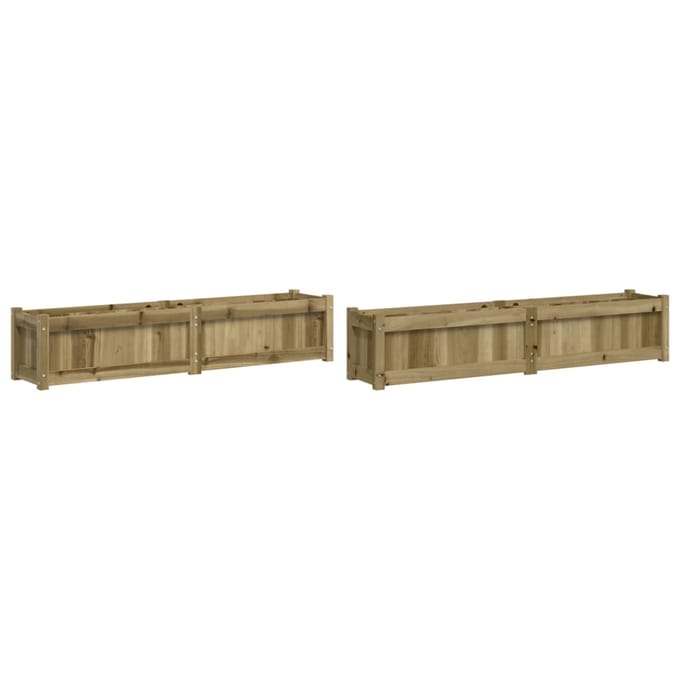 vidaXL - Plantenbakken - 2 - st - cm - geïmpregneerd - hout