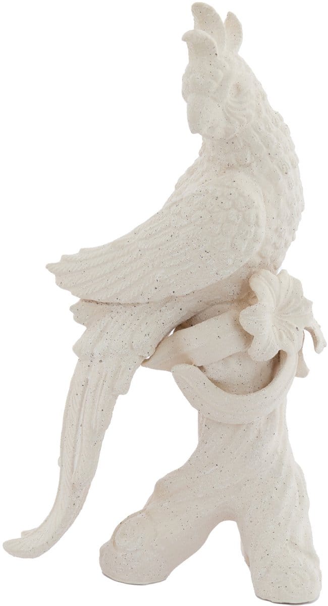 Light & Living - Ornament BIRD - 22.5x14x39cm - Wit