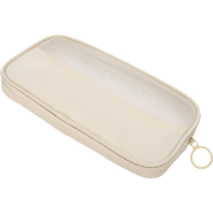 Cosmetische Make-up Tas Grote Capaciteit Multifunctioneel Draagbare Make-up Tas Organizer voor Thuis Reizen white