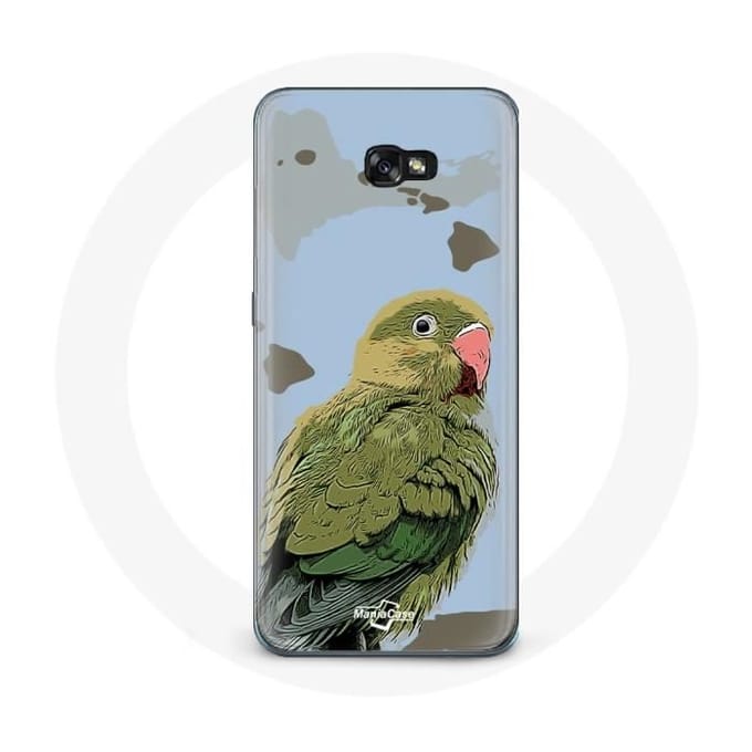 Hoesje voor Samsung Galaxy A5 2017 Parkieten Vogels groen