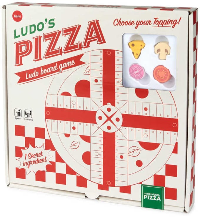 Game Ludo's Pizza plastic/cartboard van Balvi