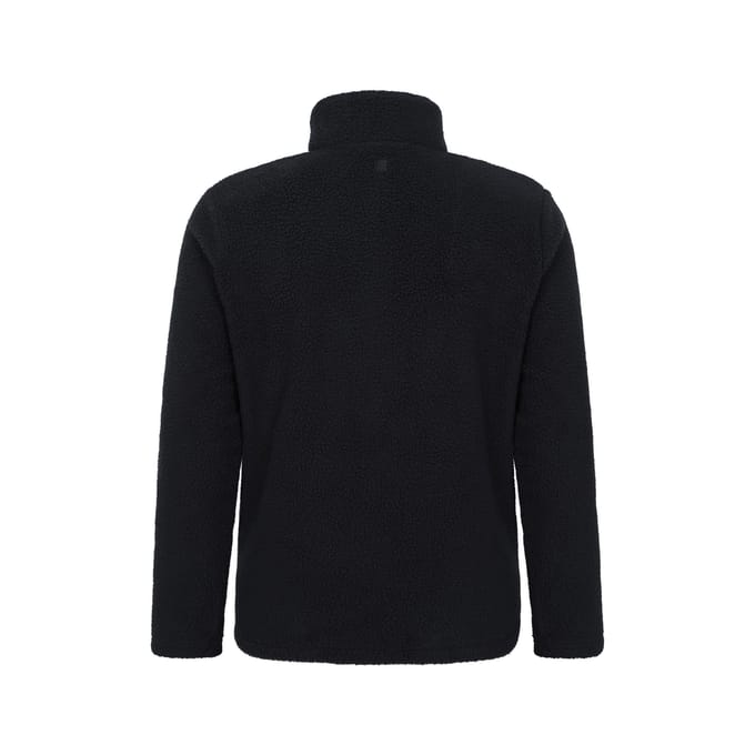 Mountain Warehouse Heren Ted Borg Half Zip Fleece Top (Zwart)