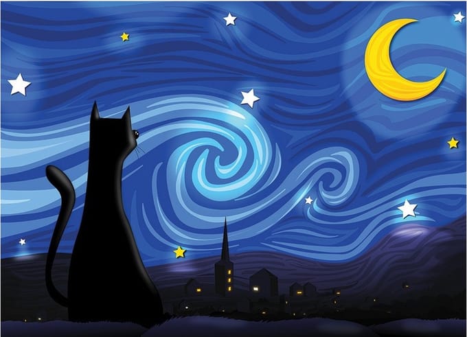 Cobble Hill puzzle 500 pieces - Mrowwy Night