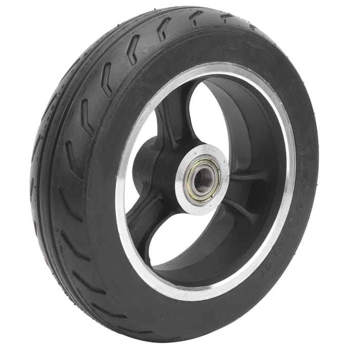 6 inch massief wiel 145x4.0 massief lekvrij explosieveilig wielset voor elektrische scooter black