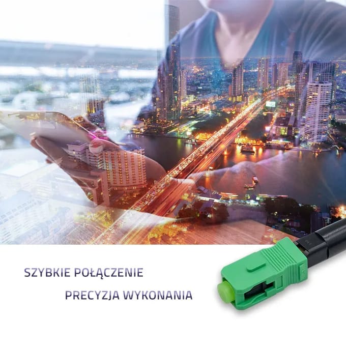 Qoltec glasvezel snelconnector SC/APC |   Singlemode |   0.9 |   Stel 10 pc's in