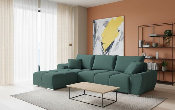 Luxe Uitschuifbare Slaapbank – 289x189 cm – Industrohome