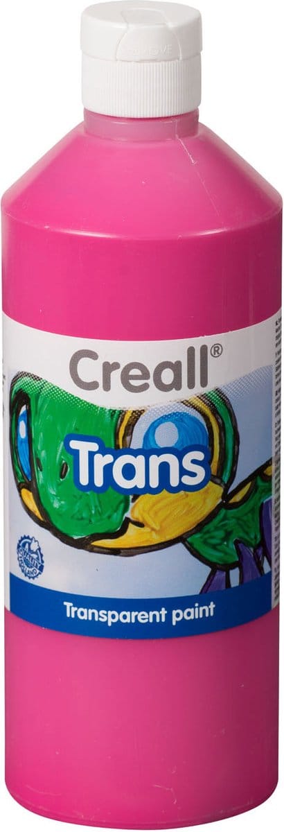 Raamverf creall trans roze 500ml | 1 fles