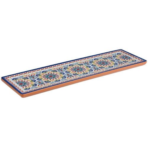 GGM Gastro (6 Stück) GN-Tablett 2/4 - ARABESQUE - Melamin - Höhe: 20mm - Terrakotta