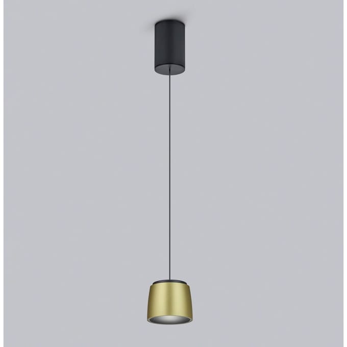Helestra Ove LED hanglamp Ø9,5cm goud-zwart