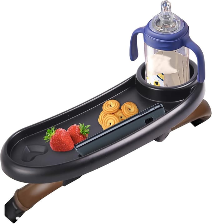 Universele Snacklade voor Kinderwagen met Bekerhouder en Telefoonhouder