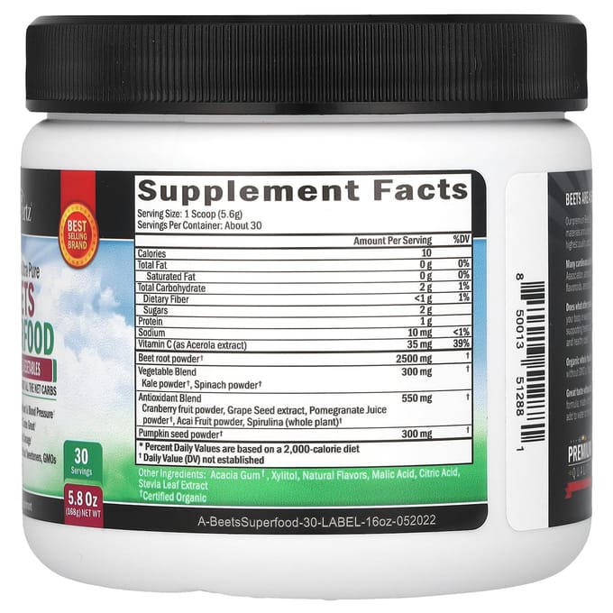 BioSchwartz, Beats Superfood, 163 gram (168 g)