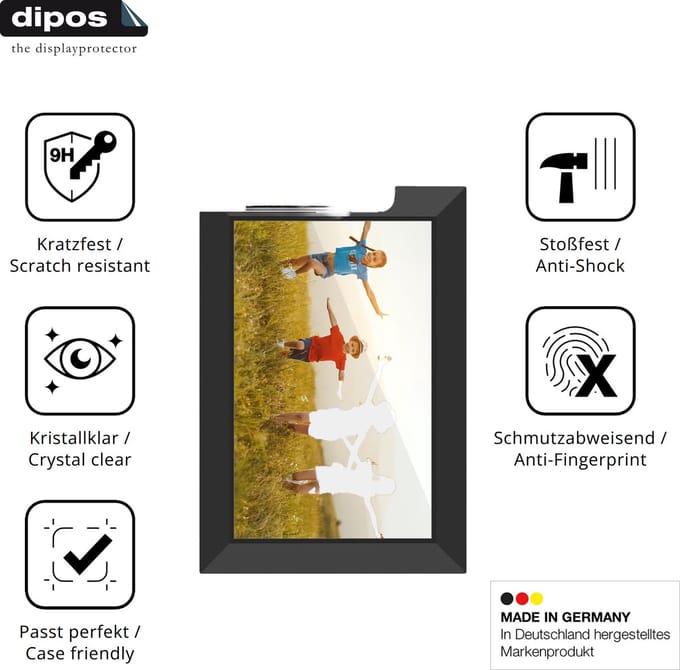 dipos – 2x Pantserfolie geschikt voor WONNIE Frameo 10.1 Zoll Digitaler Bilderrahmen | 9H Screenprotector