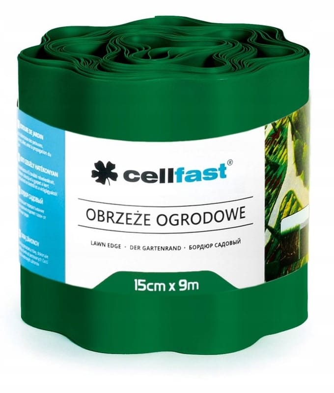 Cellfast - Tuinrand - 15cm x 9m - Donkergroen - Kunststof