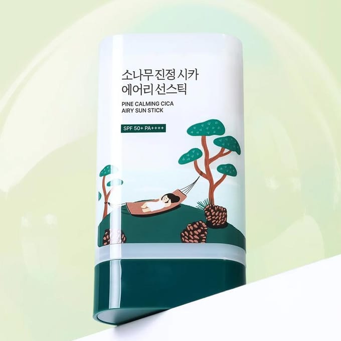 [ROUND LAB] Pine Calming Cica Airy Sun Stick SPF 50+ PA++++ 19g gray