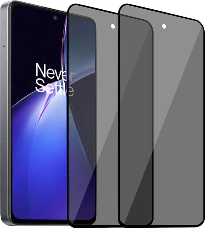 2x Geschikt voor OnePlus Nord CE4 Lite - Privacy Screenprotector - Beschermglas - Privé GuardCover