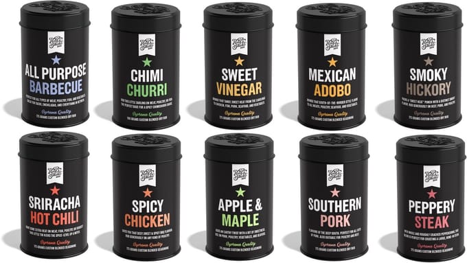Holy Smoke BBQ - All I want Rub set 10pcs - BBQ rubs - kruiden