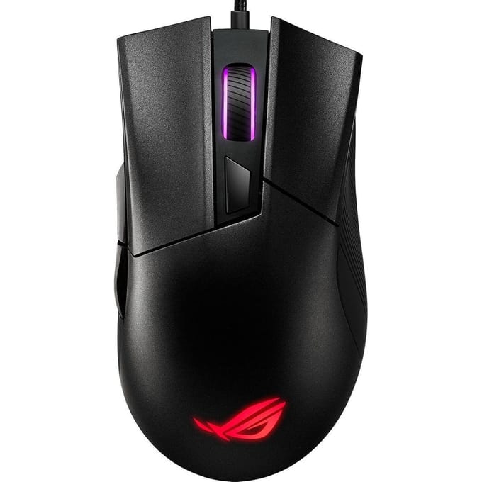 ASUS ROG Gladius II Core - Gaming muis - Optisch - 6 knoppen - Zwart